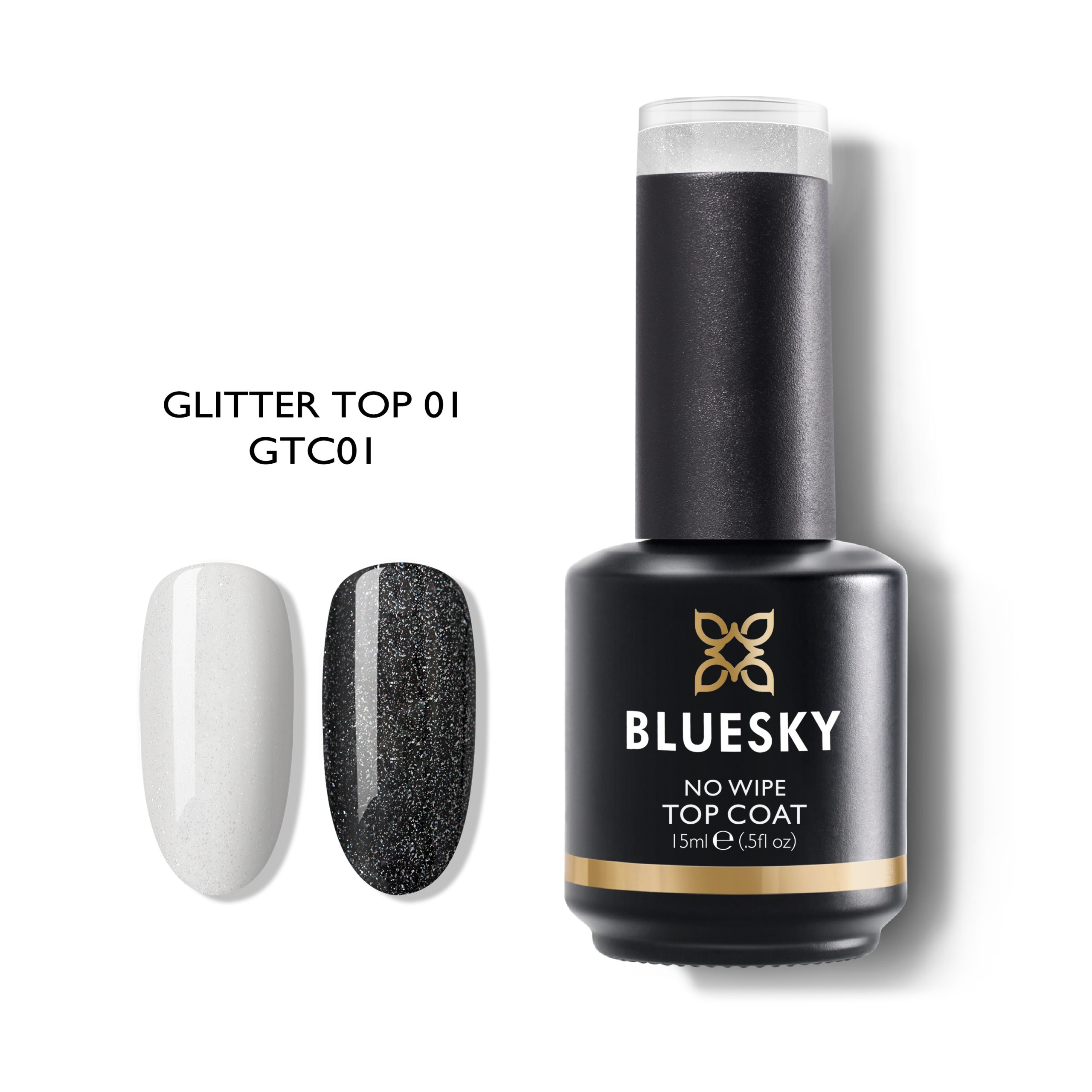 blueskygel.gr Bases & Tops Top Glitter No Wipe Coat (GTC01)